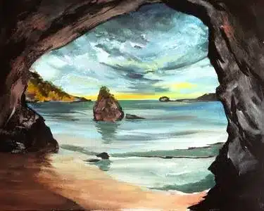 Paint Nite: New Zealand’s Rocky Cove - Novotel Toronto Centre